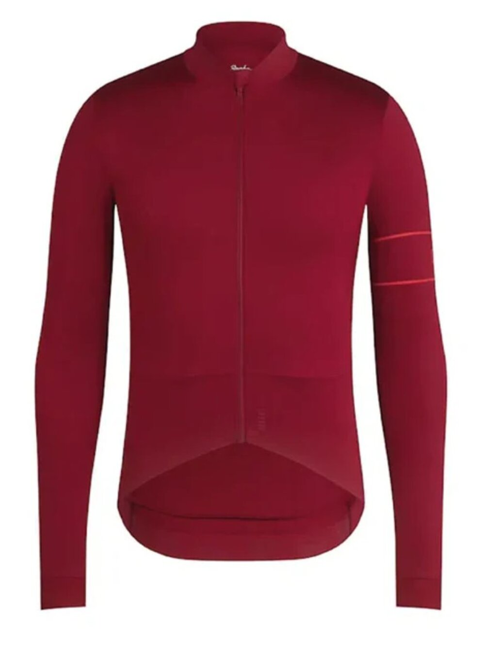 NWOT Rapha Pro Team Long Sleeve Thermal Jersey Dark Red Burgundy Size XL Cycling